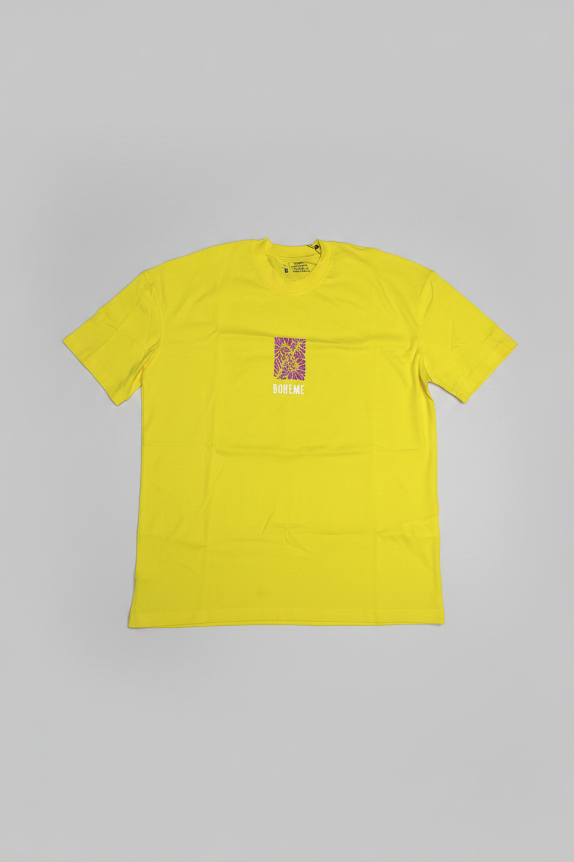 Naminal Graphic R.Neck T-Shirt (Oversize) - Yellow