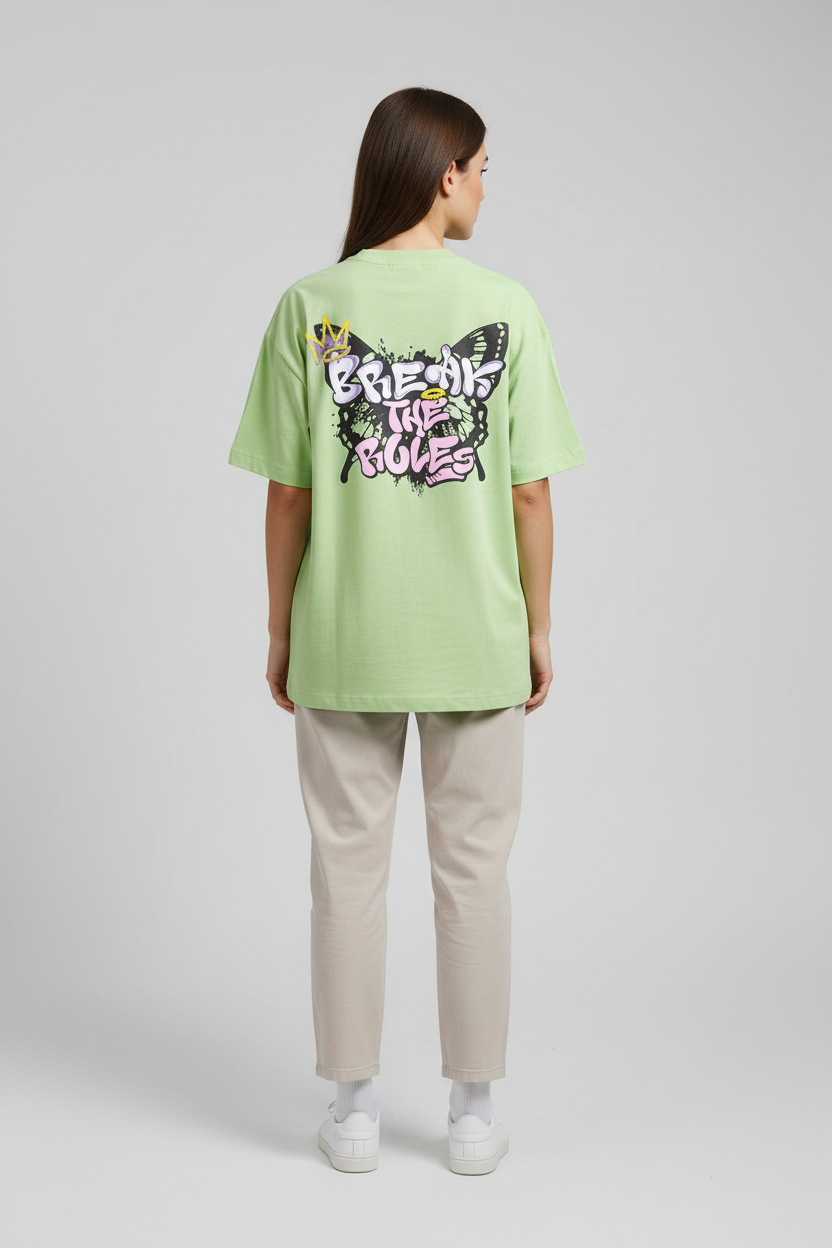Naminal Graphic R.Neck T-Shirt (Oversize) - Mint