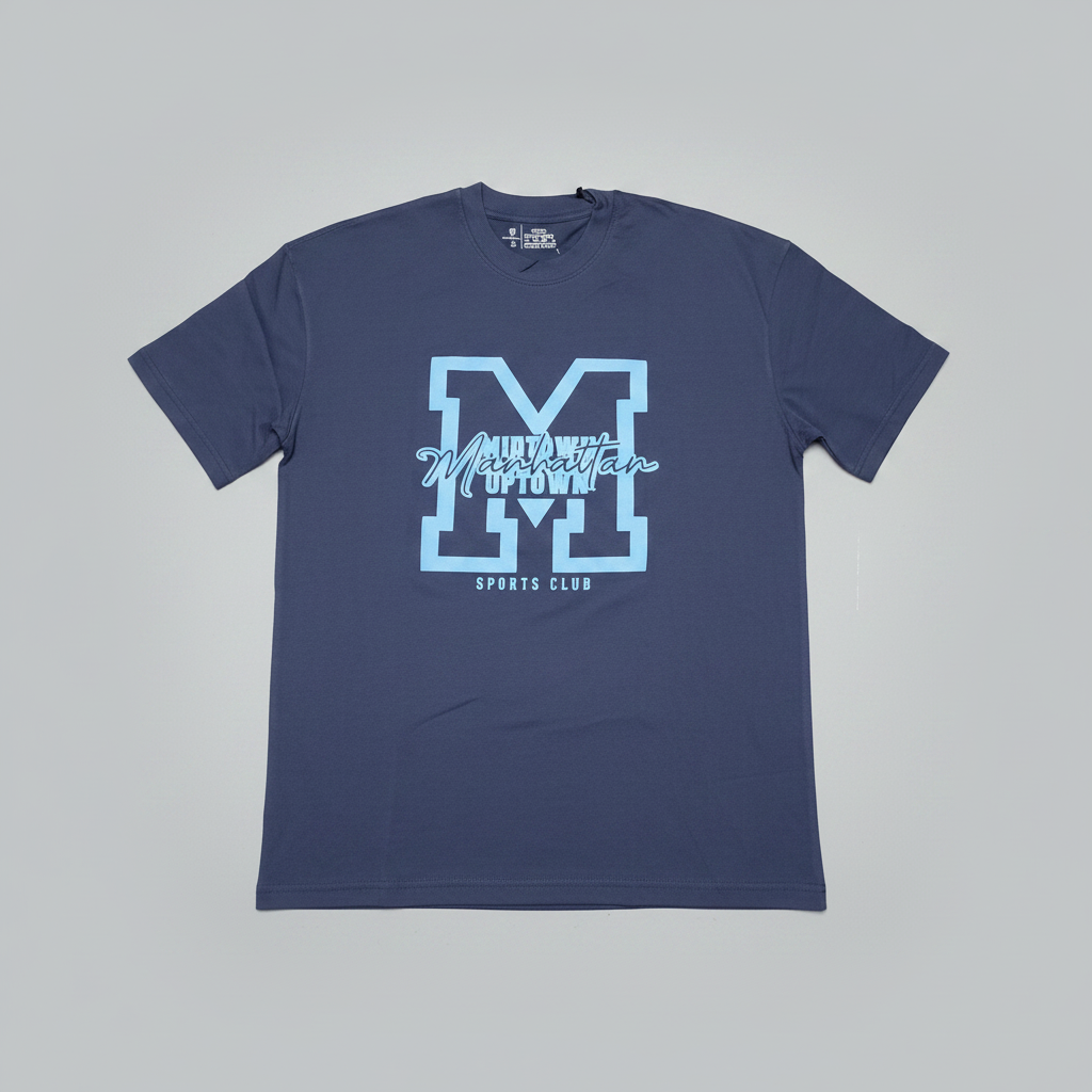 Naminal Graphic R.Neck T-Shirt (Oversize) - Navy
