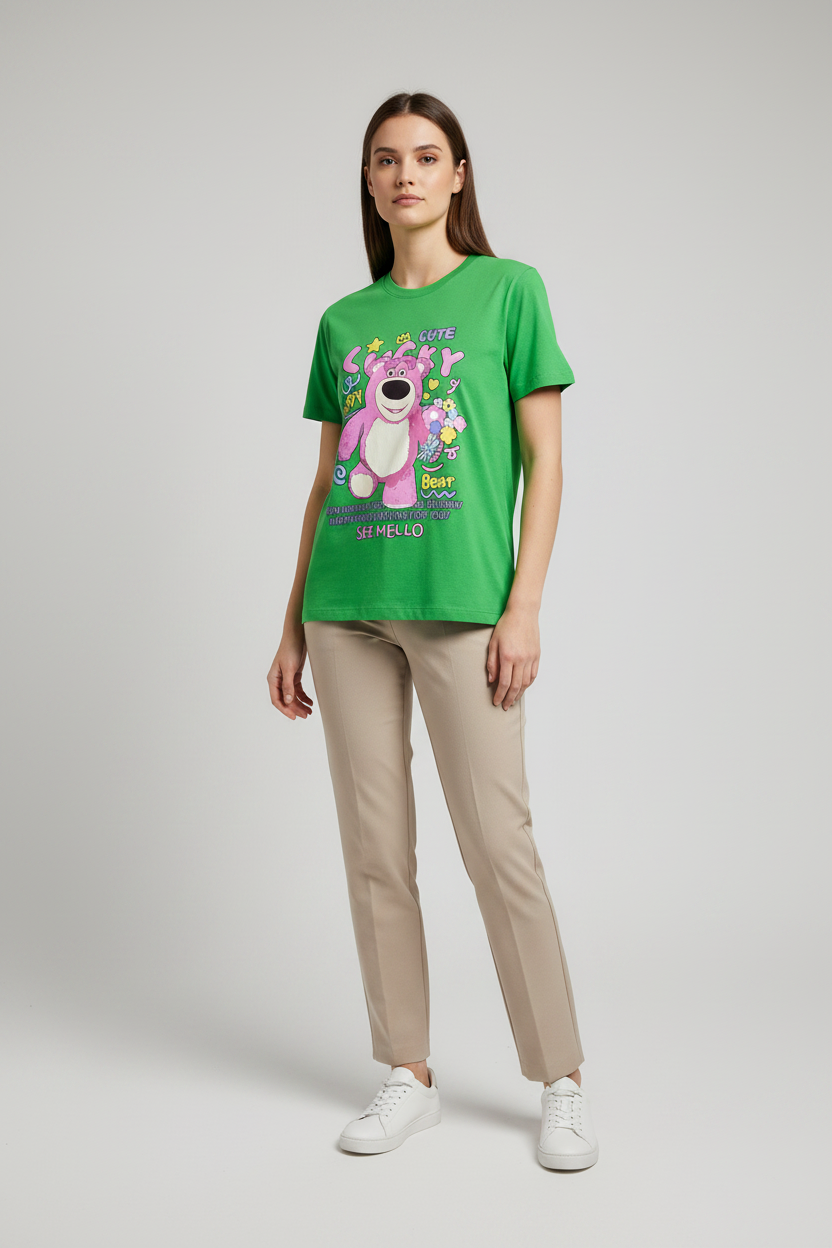 Naminal Graphic R.Neck T-Shirt (Oversize) - Green