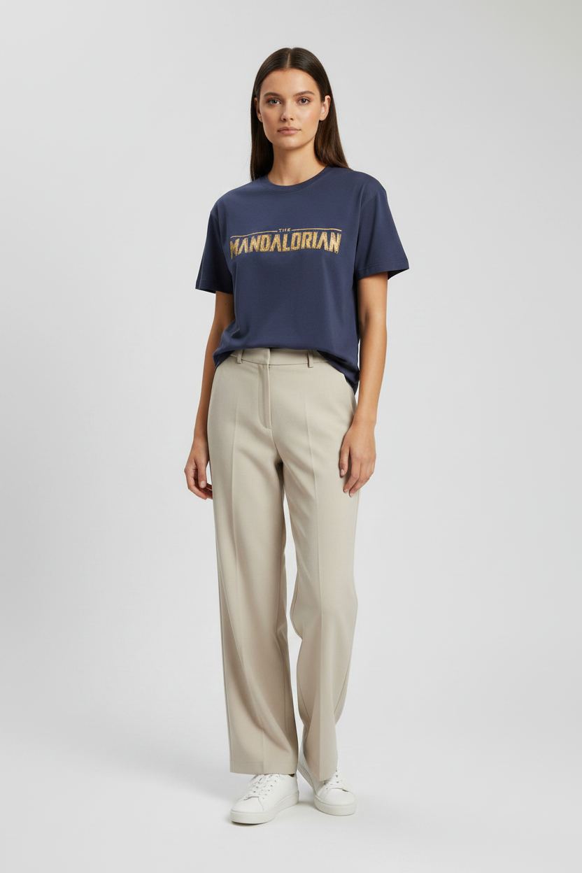 Naminal Graphic R.Neck T-Shirt (Oversize) - Navy