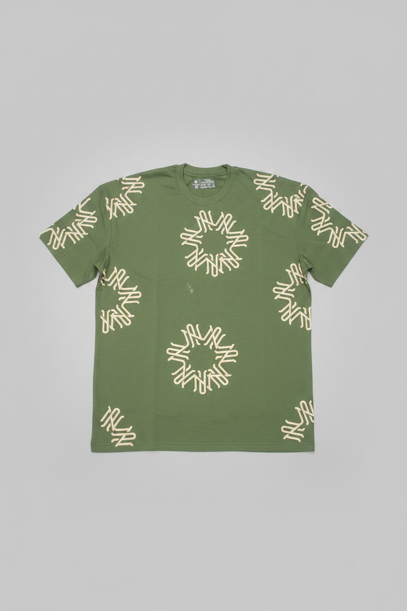 Naminal Graphic Casual T-Shirt (Oversize) - Olive