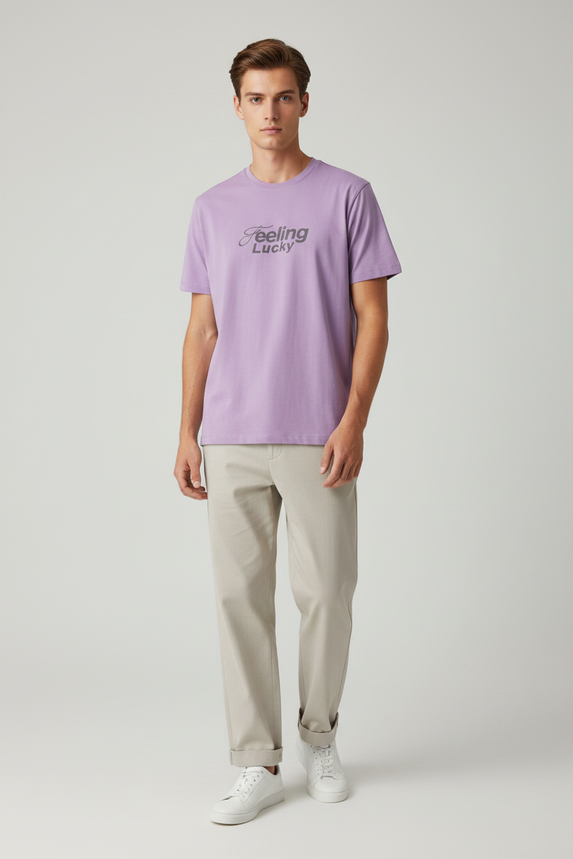 Naminal Graphic R.Neck T-Shirt (Regular) - D.Purple