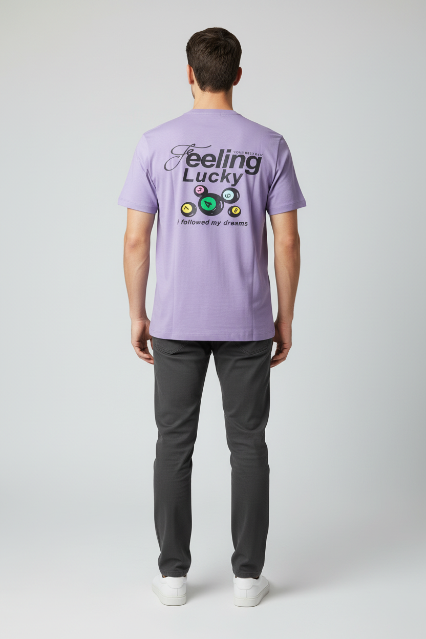 Naminal Graphic R.Neck T-Shirt (Regular) - D.Purple