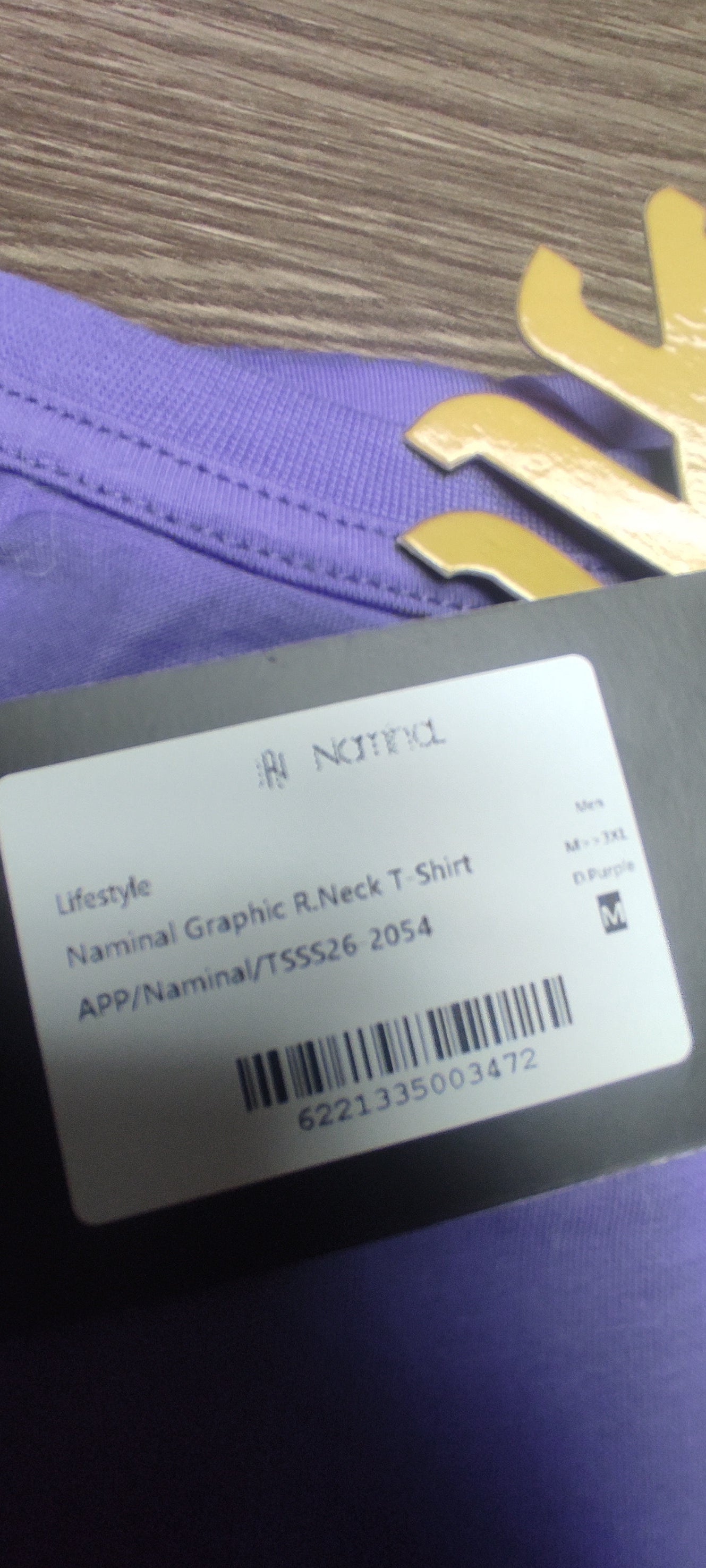 Naminal Graphic R.Neck T-Shirt (Regular) - D.Purple
