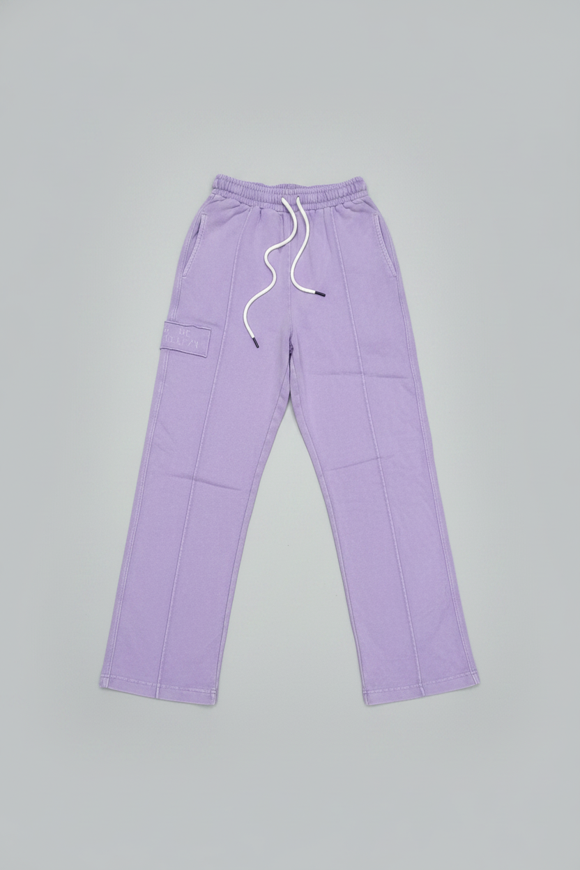 Naminal Basic Casual Pants (Wide Leg) - Lavender