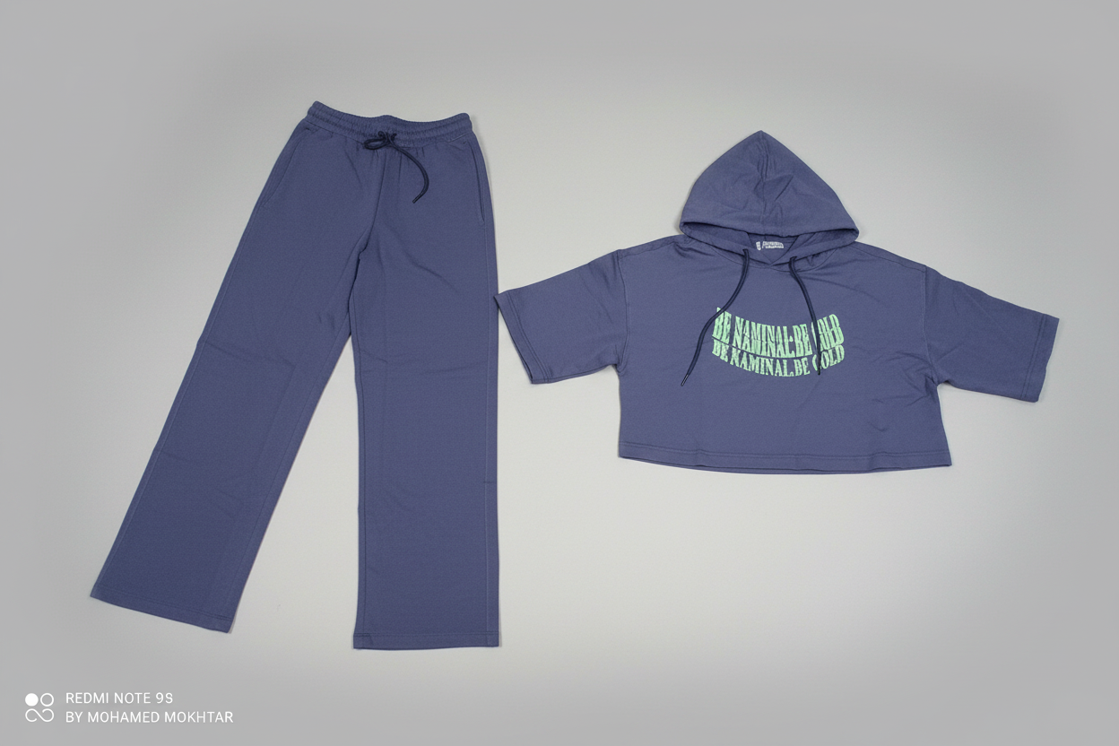 Naminal Graphic Casual Set (Oversize) - Navy