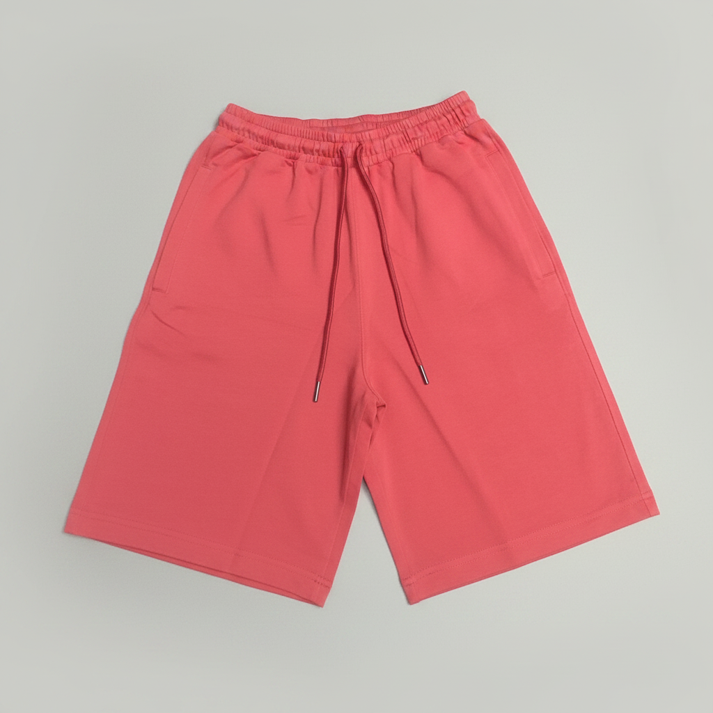 Red shorts on a gray background
