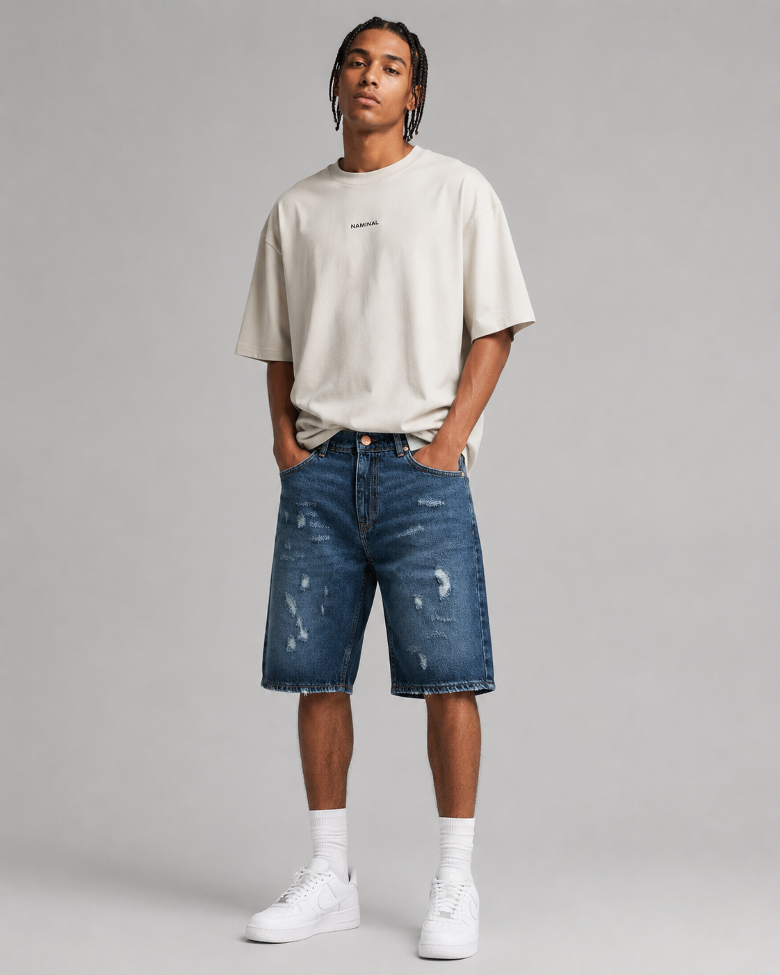Naminal Denim Casual Short (Relax) - Blue