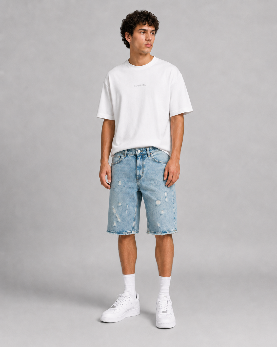 Naminal Denim Casual Short (Relax) - L.Blue