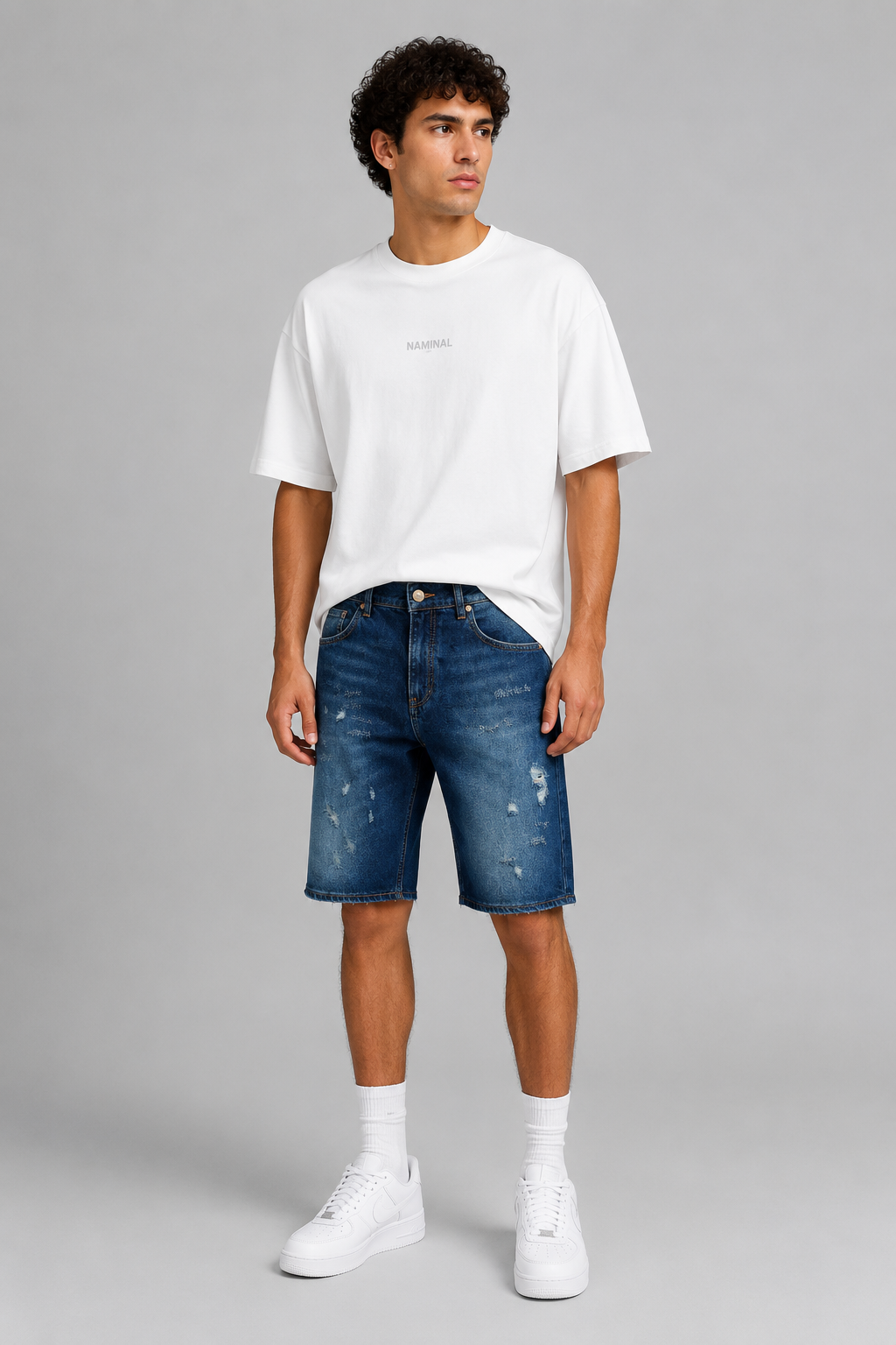 Naminal Denim Casual Short (Relax) - D.Blue