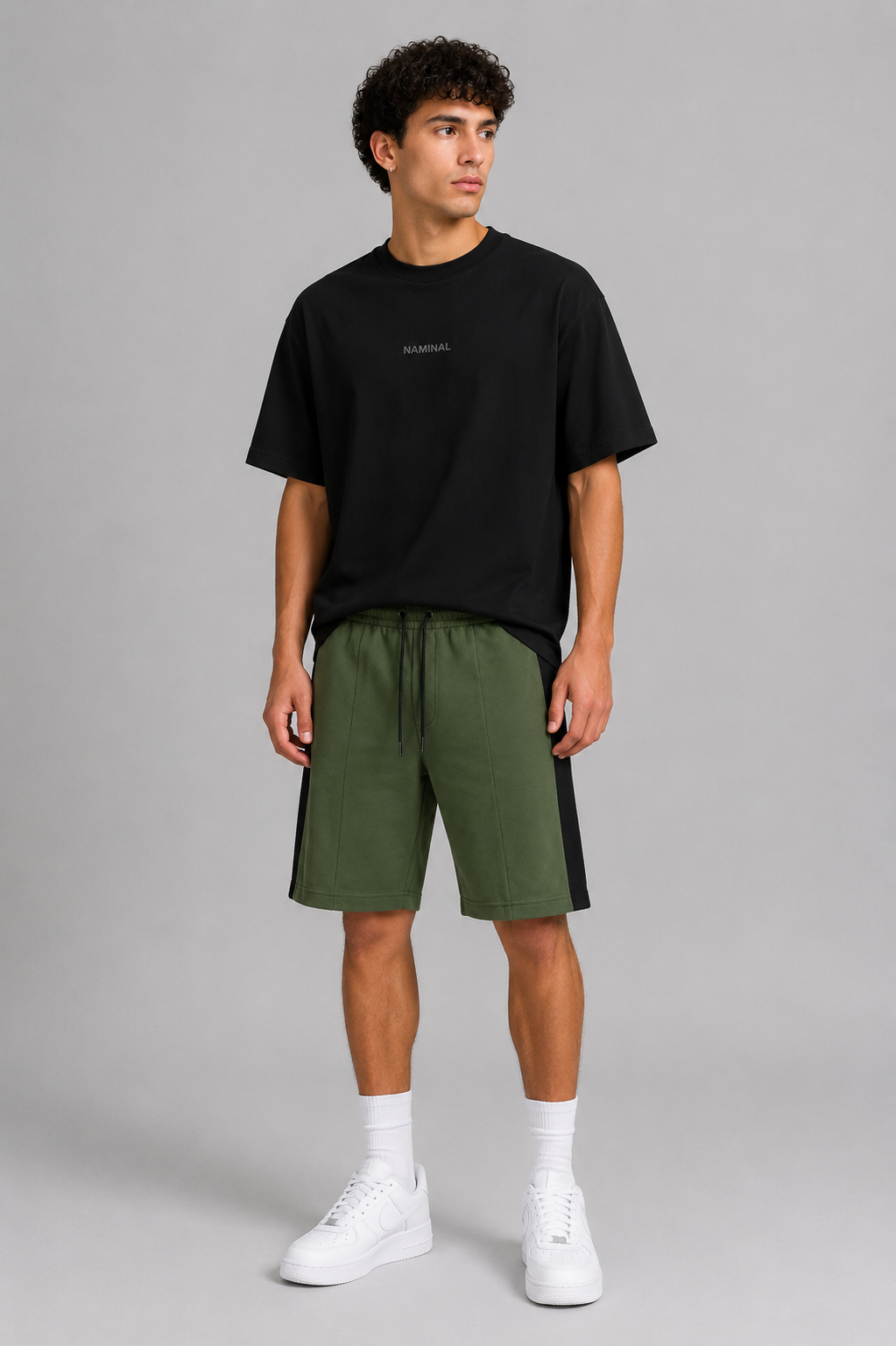 Naminal Crow Capri Short (Regular) - Olive*Black