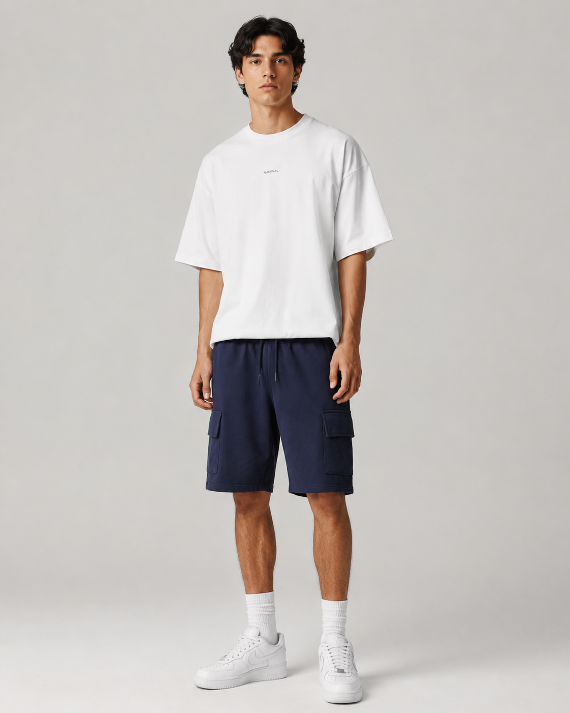 Naminal Cargo Capri Short (Regular) - Navy