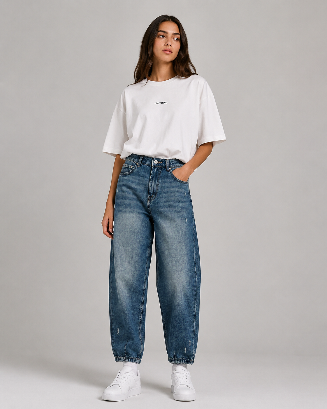 Naminal Denim Casual Pants (Relax) - D.Blue