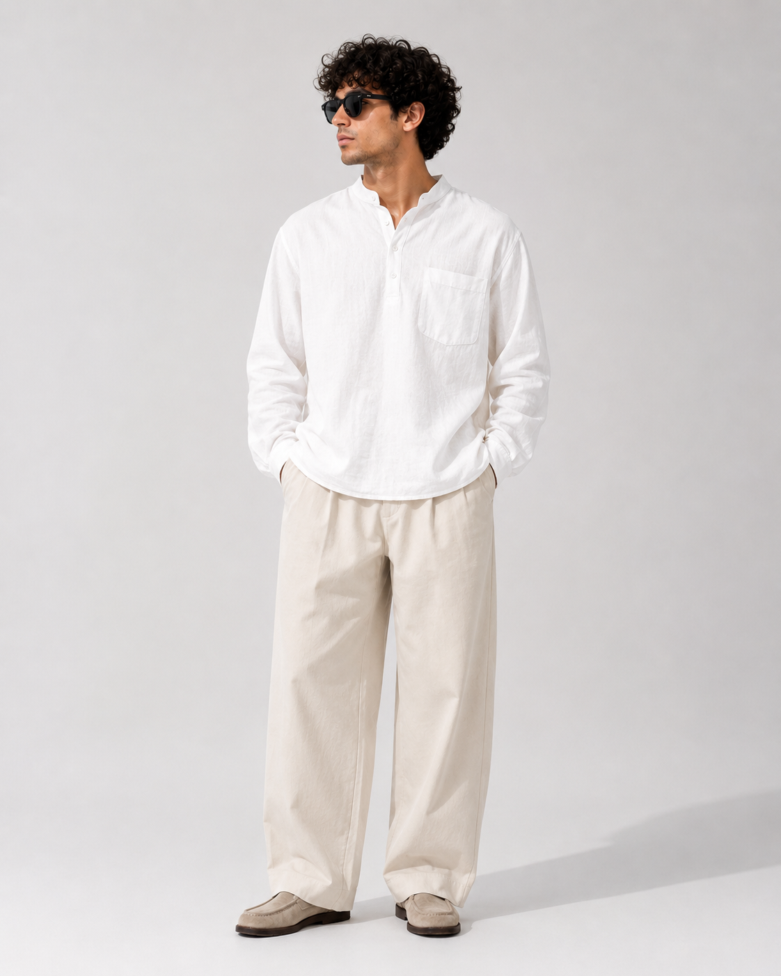 Naminal Basic Casual Shirt (Regular) - White