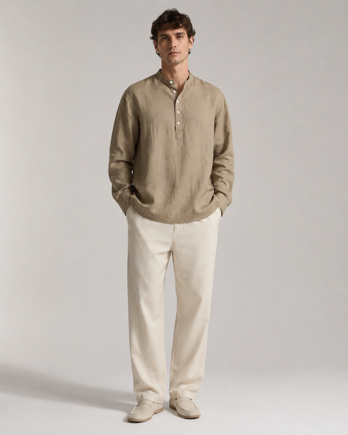 Naminal Basic Casual Shirt (Regular) - Coffee