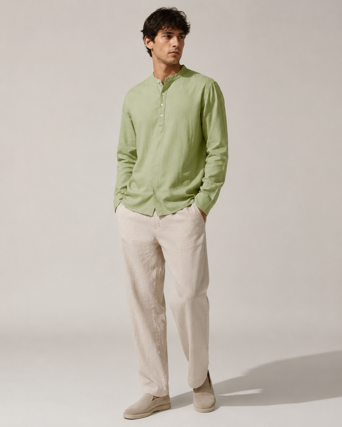 Naminal Basic Casual Shirt (Regular) - Mint