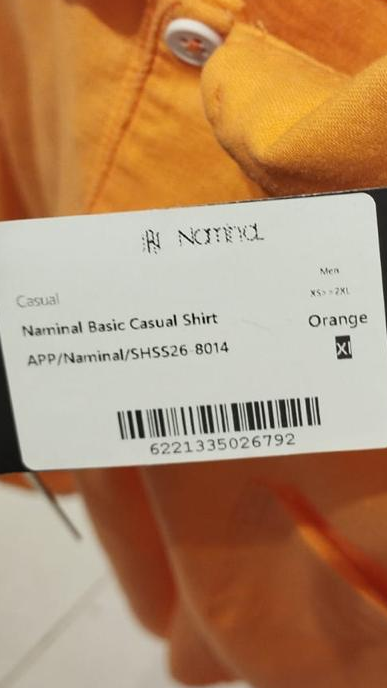 Naminal Basic Casual Shirt (Regular) - Orange