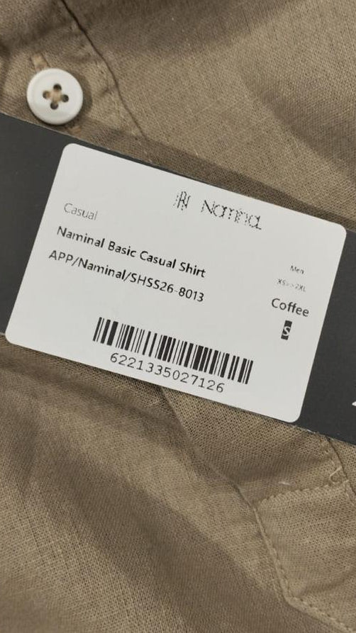 Naminal Basic Casual Shirt (Regular) - Coffee