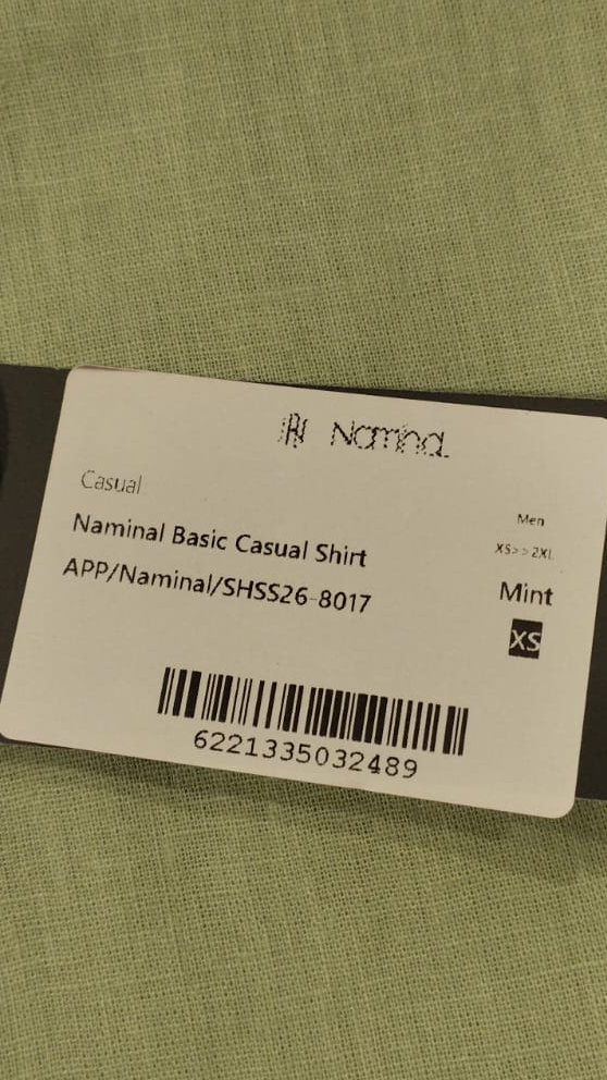 Naminal Basic Casual Shirt (Regular) - Mint
