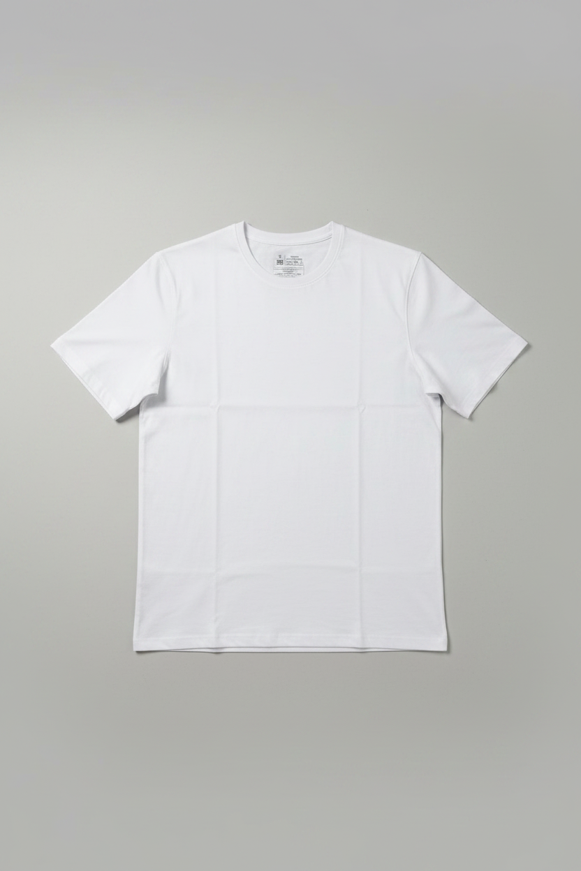Naminal Basic R.Neck T-Shirt (Regular) - WHITE