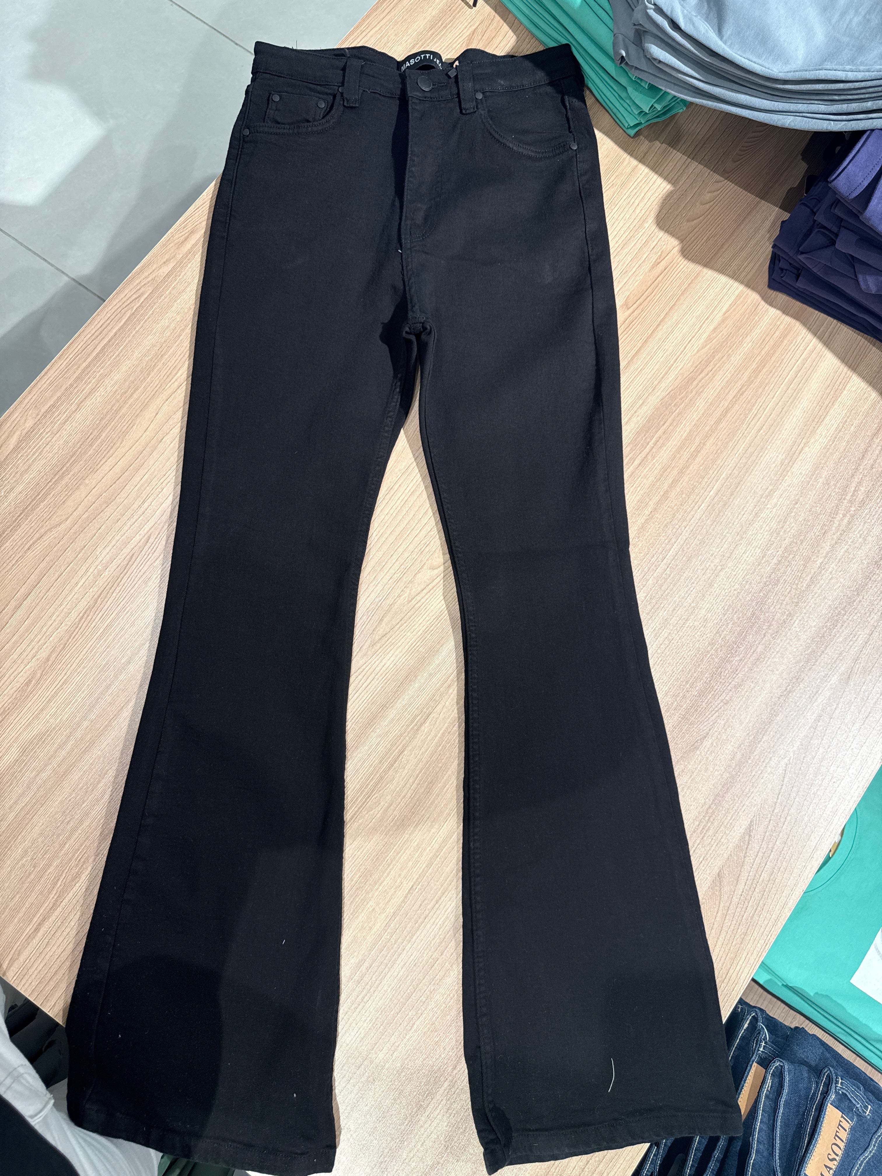 Naminal Denim Casual Pants (Relax) - Black