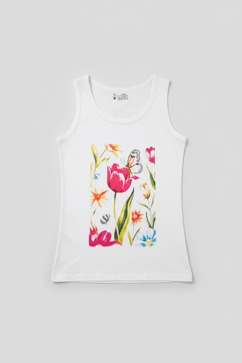 Naminal Graphic Casual Tanktop (Regular) - White