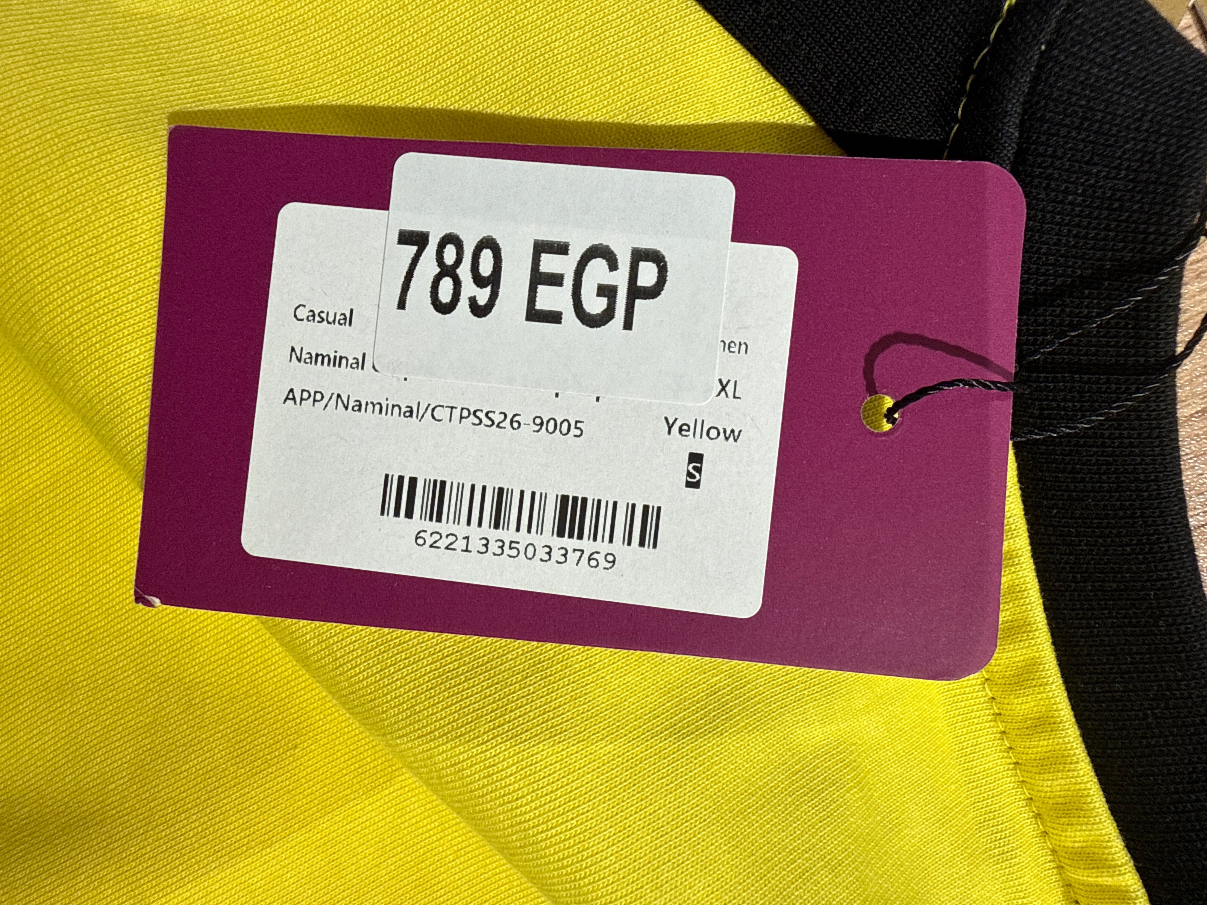 Naminal Graphic V.Neck Crop-top (Relax) - Yellow