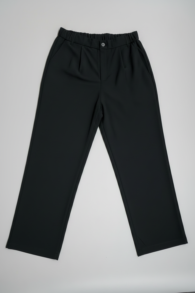 Naminal Basic Classic Pants (Wide Leg) - Black