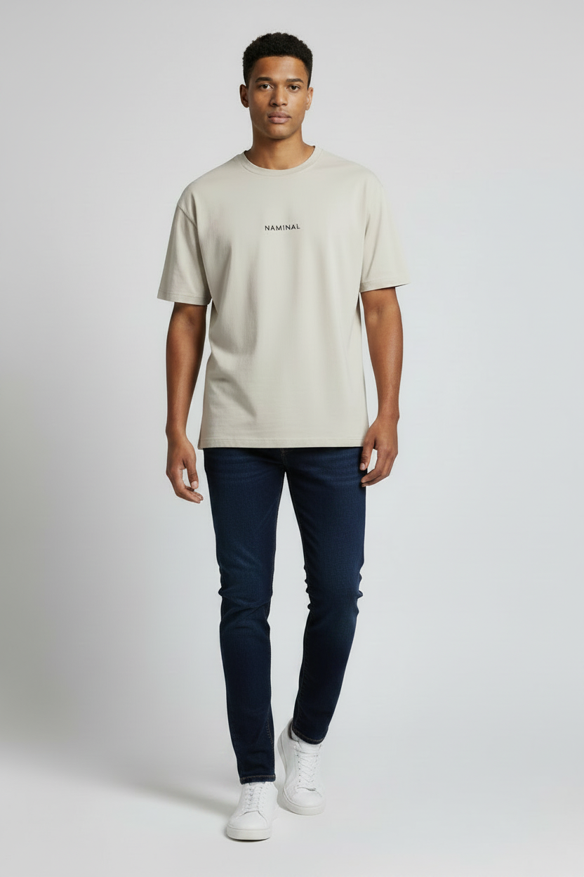 Naminal Denim Casual Pants (Straight) - Black*BLUE