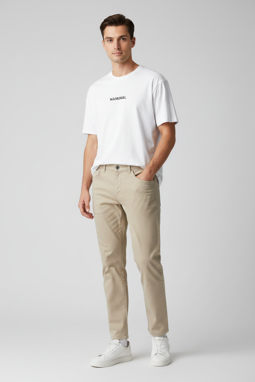 Naminal Basic Casual Pants (Regular) - Offwhite