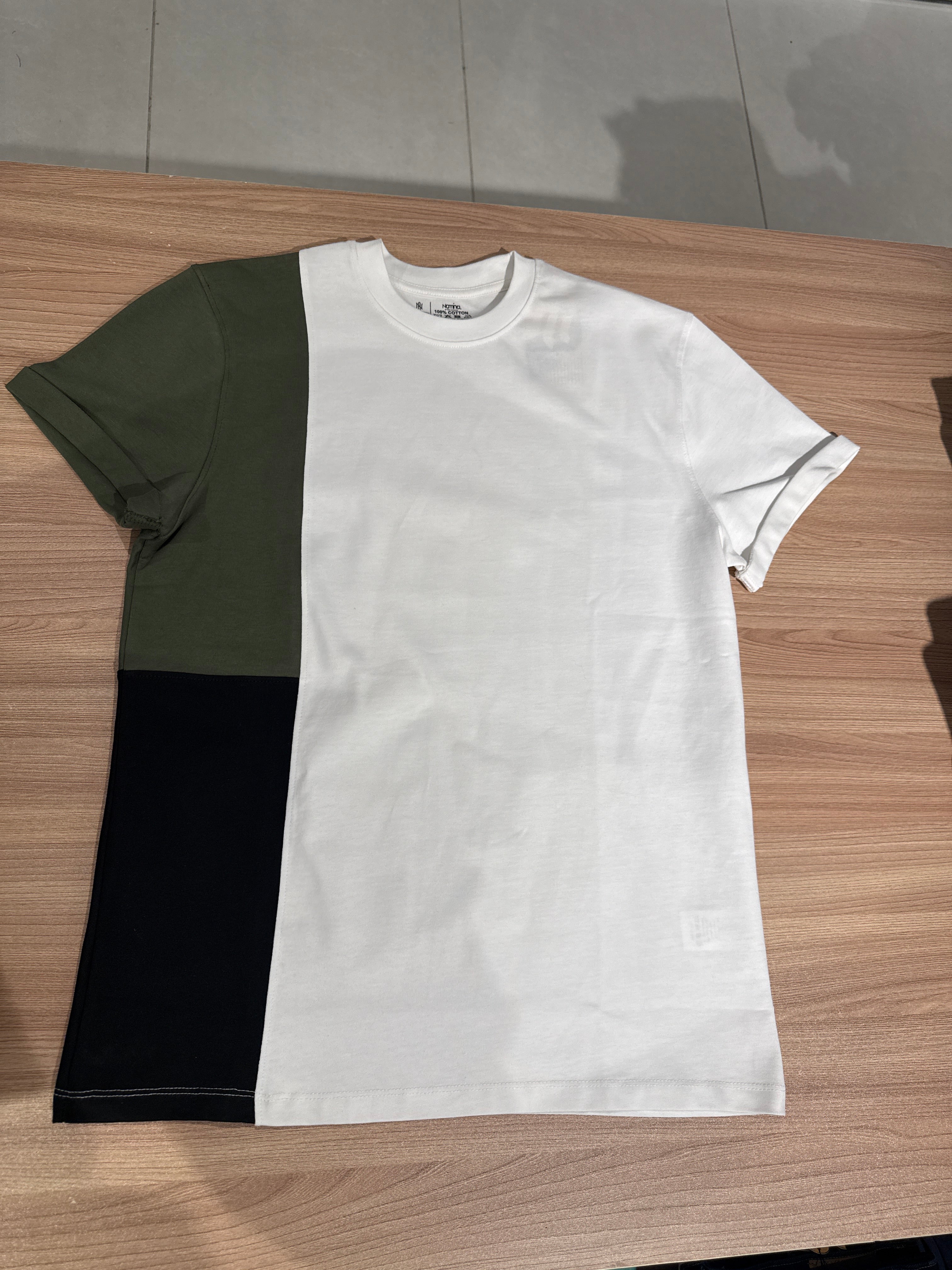 Naminal Crow R.Neck T-Shirt (Regular) - White*Olive*Black
