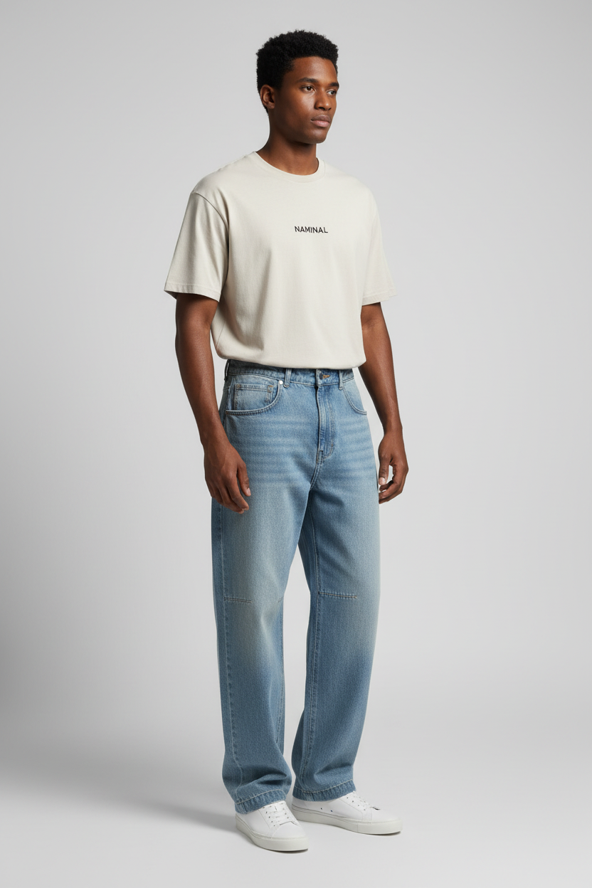 Naminal Basic Casual Pants (Relax) - L.Blue