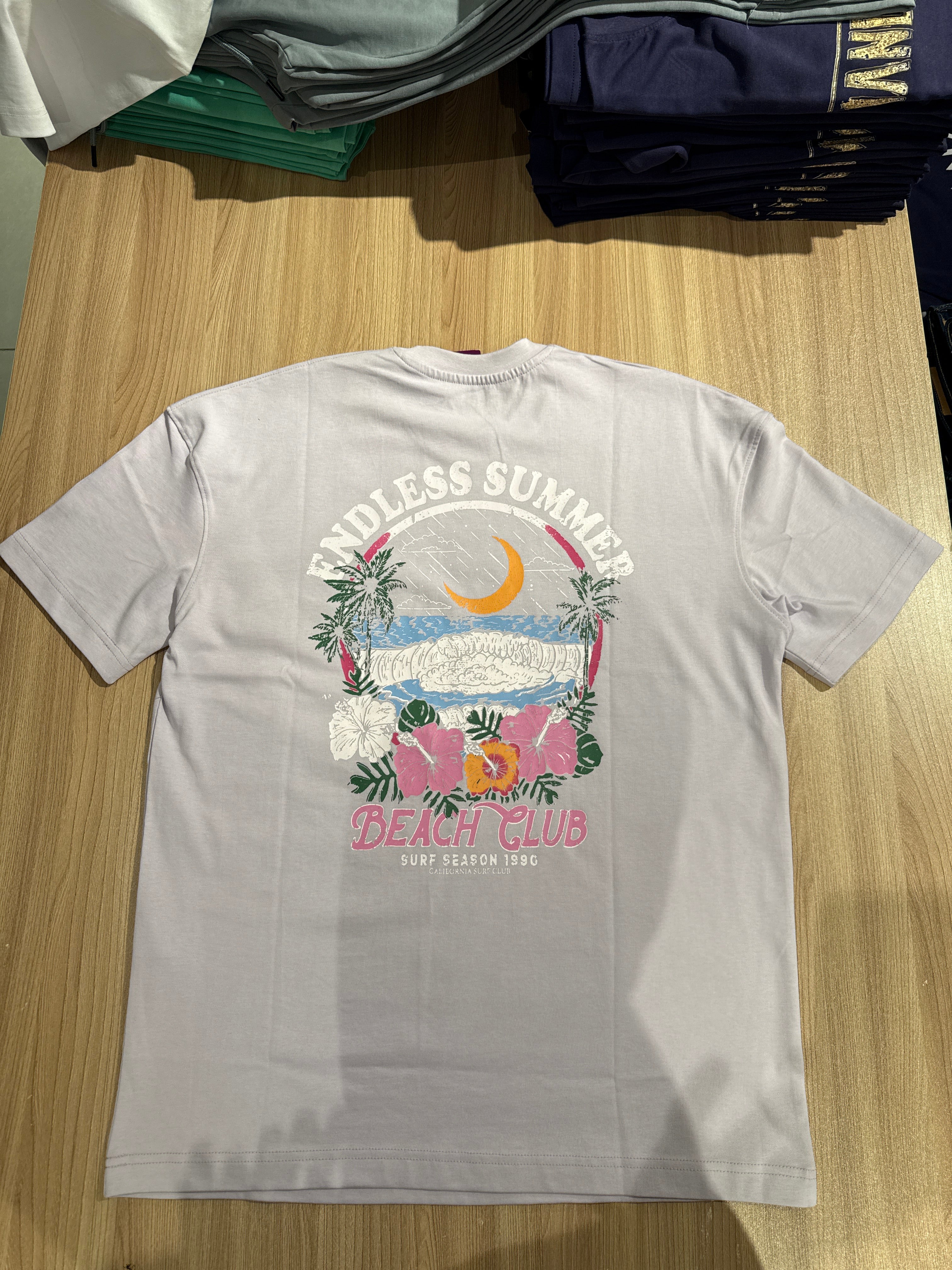 Naminal Graphic R.Neck T-Shirt (Oversize) - Lavender