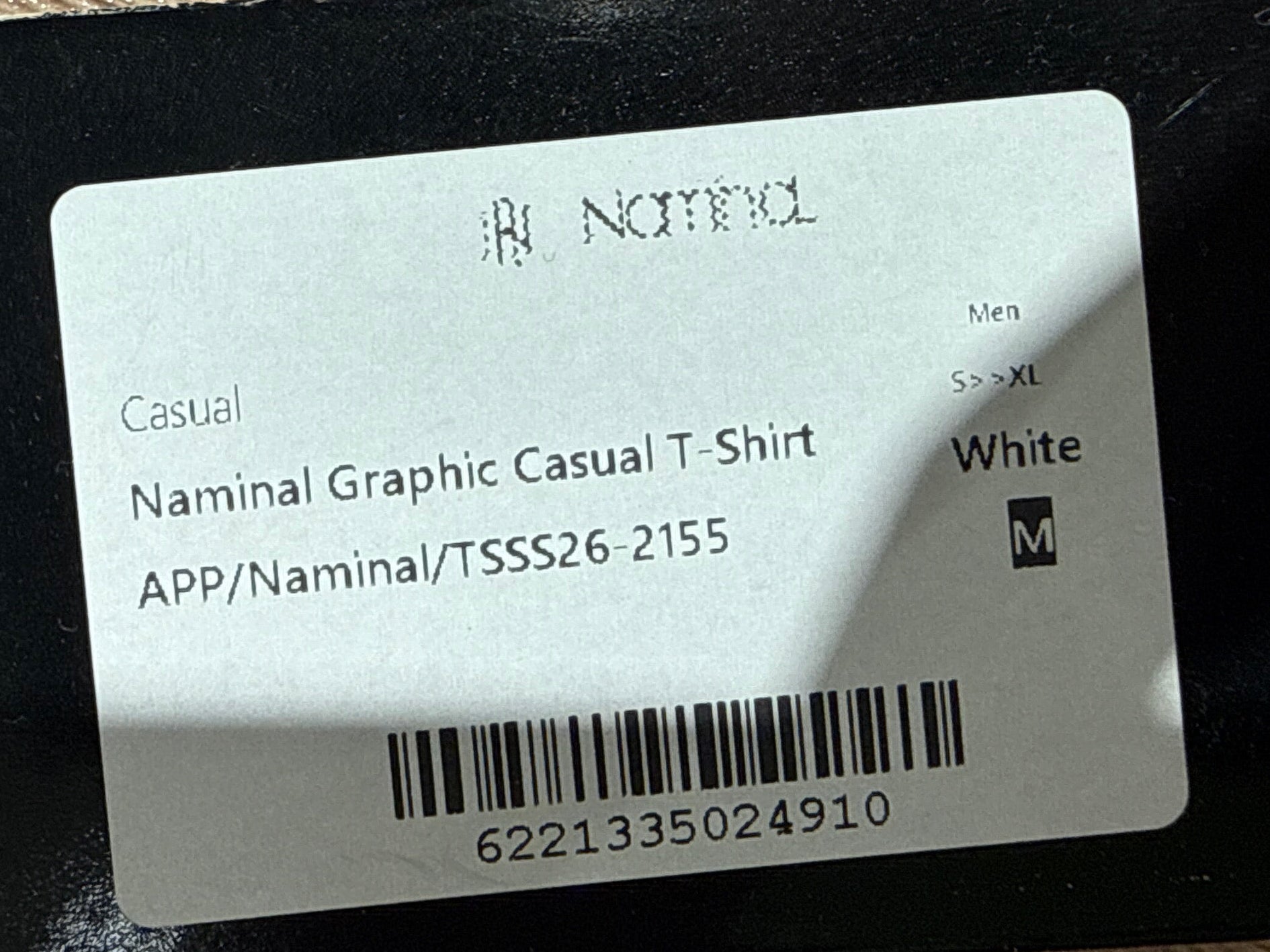 Naminal Graphic Casual T-Shirt (Oversize) - White