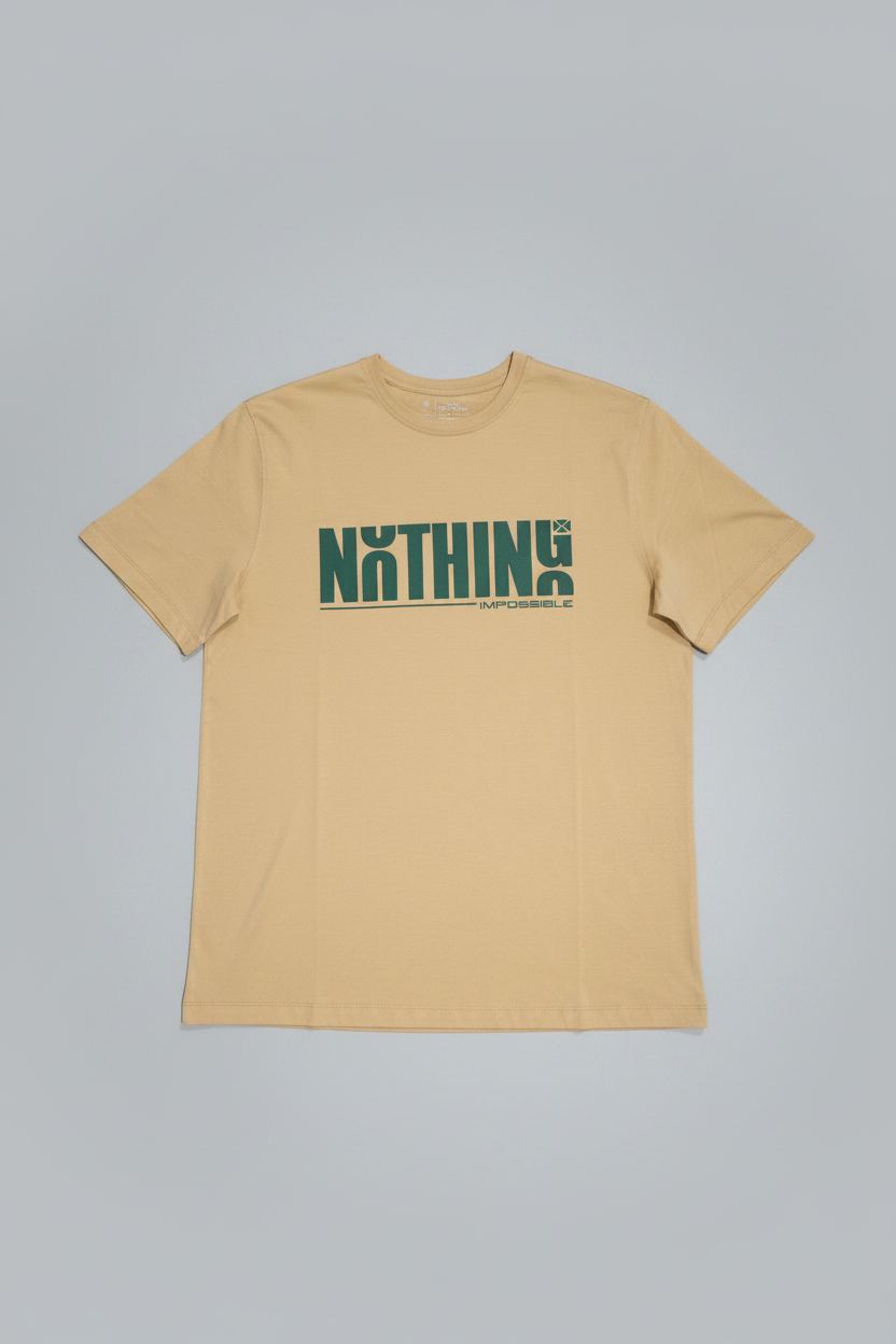 Naminal Graphic R.Neck T-Shirt (Regular) - Beige