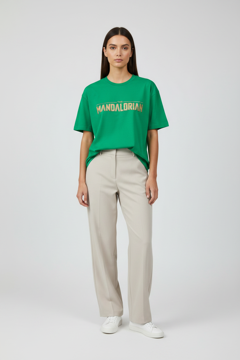 Naminal Graphic R.Neck T-Shirt (Oversize) - Green