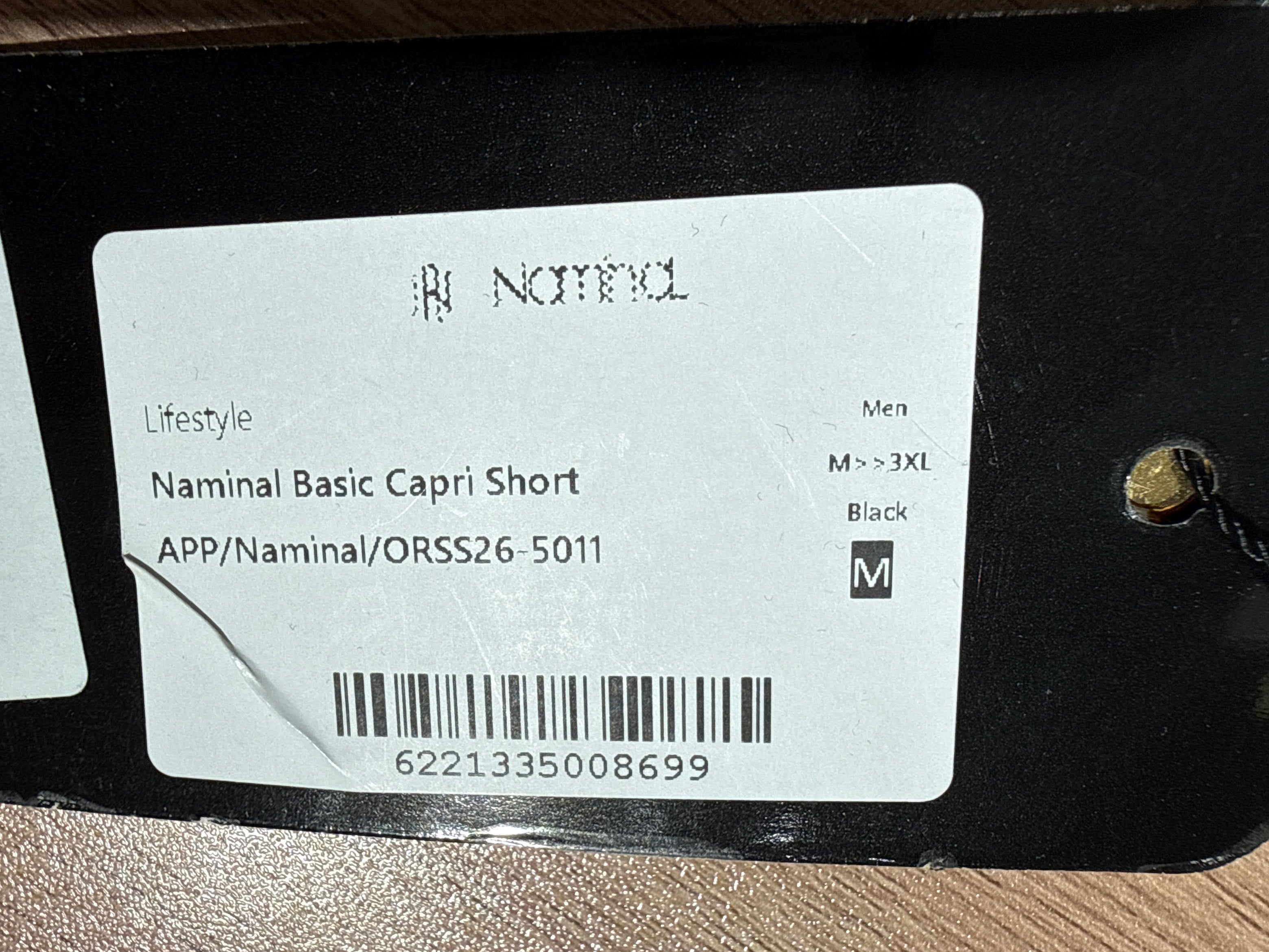 Naminal Basic Capri Short (Oversize) - Black