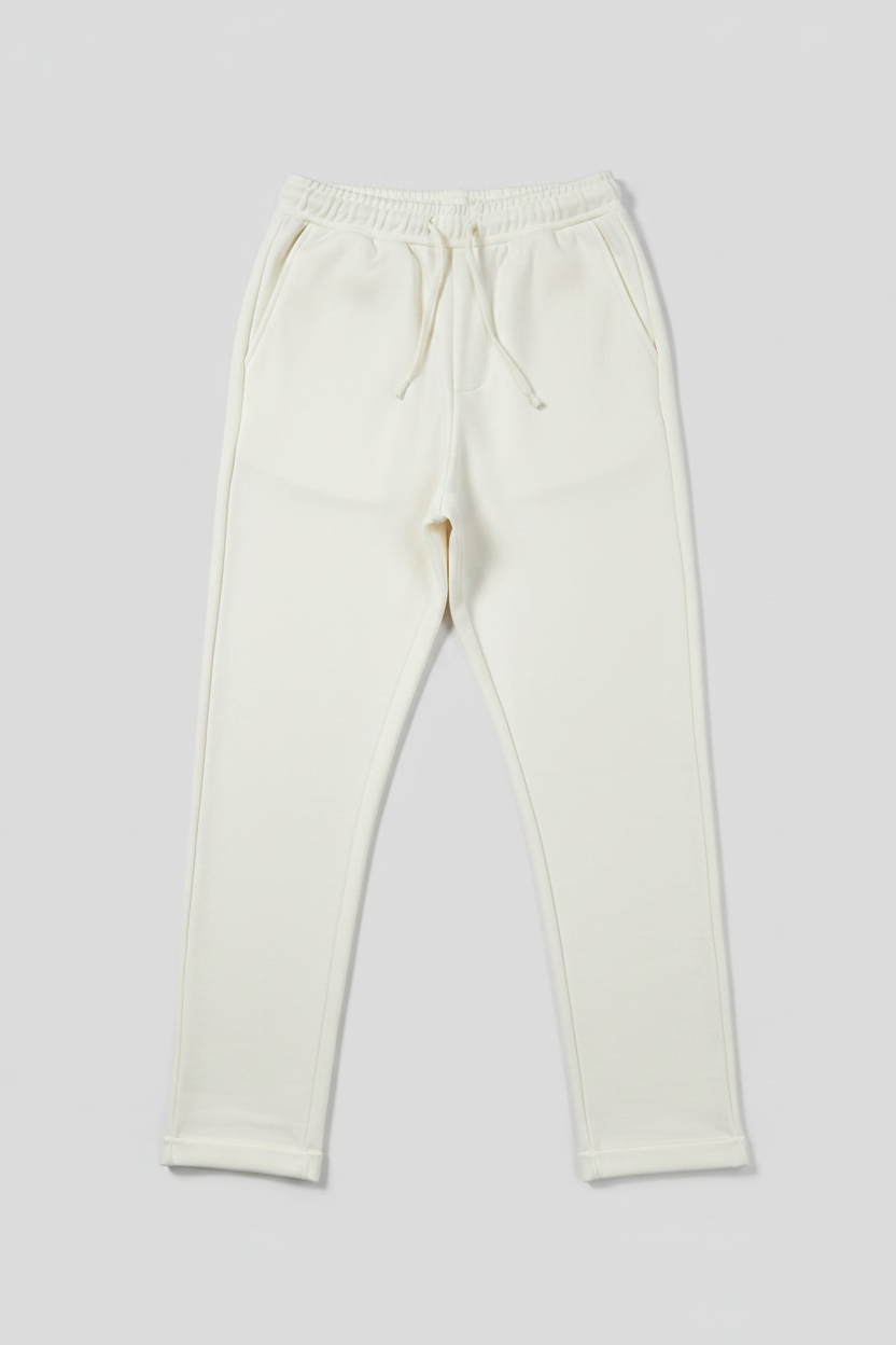 Naminal Basic Casual Pants (Straight) - White