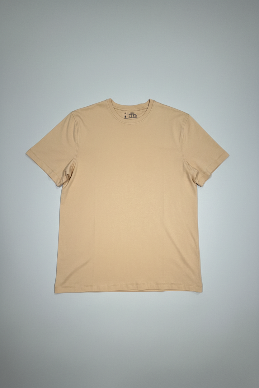 Naminal Basic R.Neck T-Shirt (Regular) - Beige