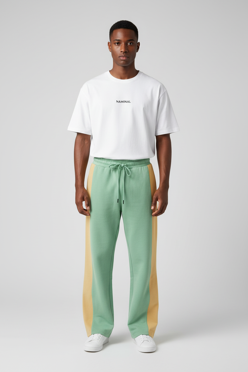 Naminal Crow Lifestyle Pants (Oversize) - Mintgreen*Beige