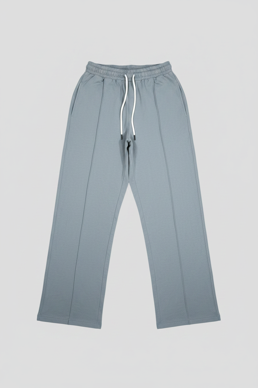 Naminal Basic Casual Pants (Wide Leg) - Grey