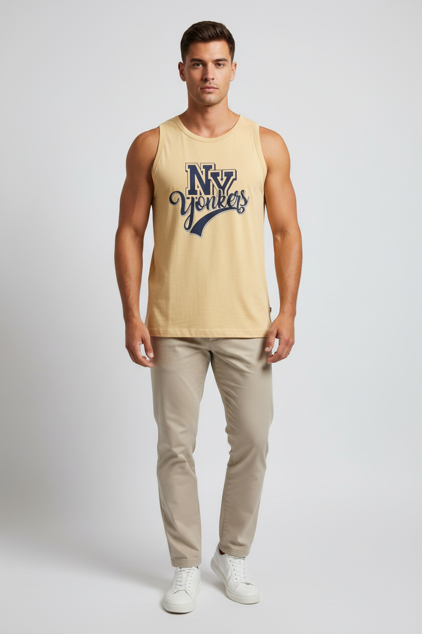 Naminal Graphic Cut Tanktop (Regular) - Beige