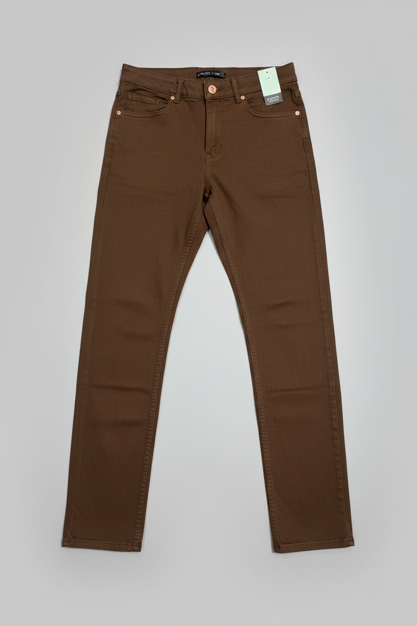 Naminal Basic Casual Pants (Regular) - Brown