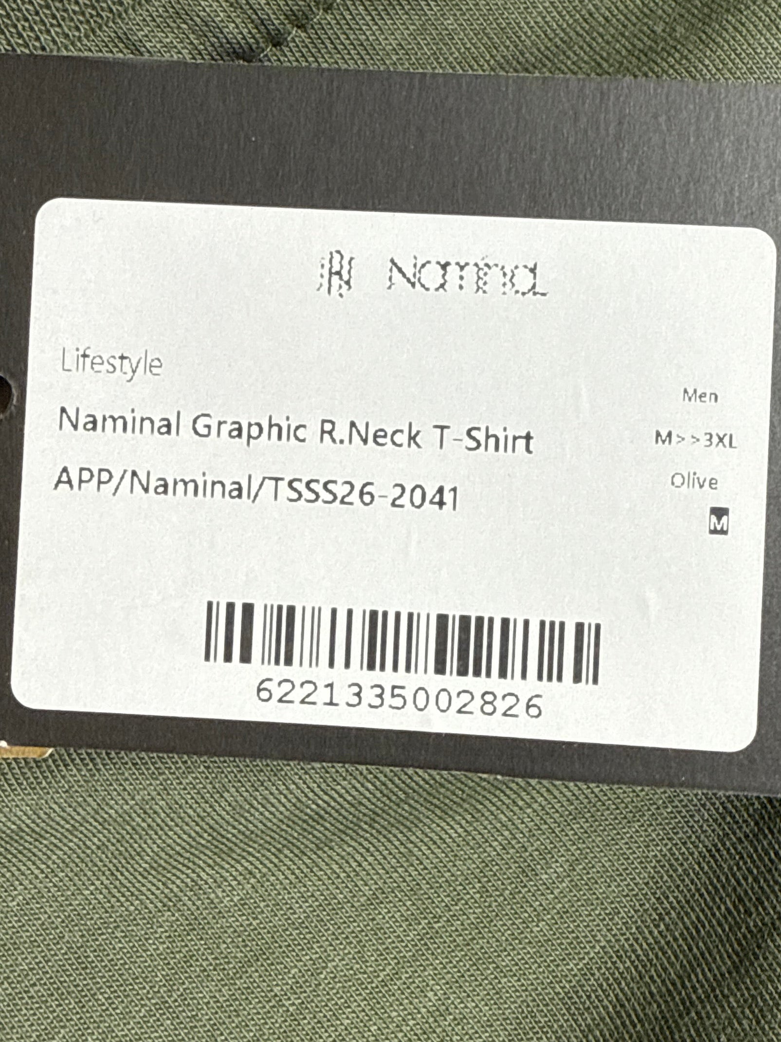 Naminal Graphic R.Neck T-Shirt (Regular) - Olive