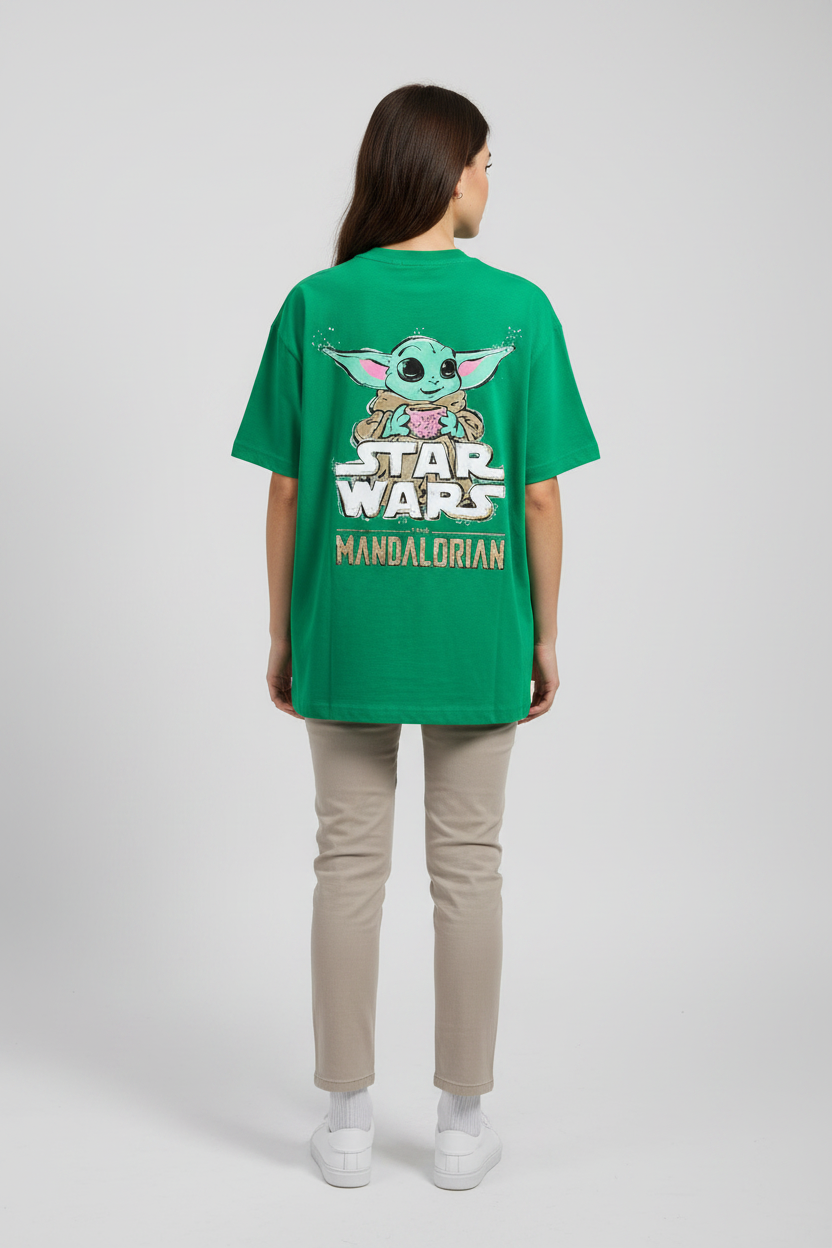 Naminal Graphic R.Neck T-Shirt (Oversize) - Green