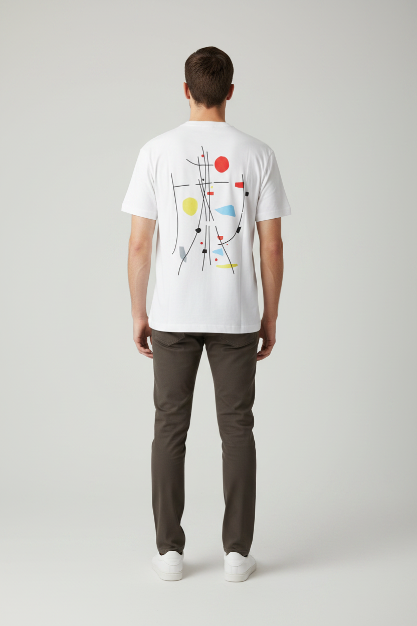 Naminal Graphic Casual T-Shirt (Oversize) - White