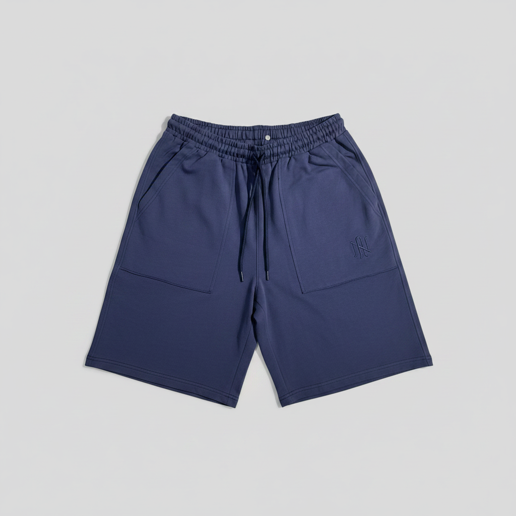 Naminal Print Capri Short (Oversize) - Navy