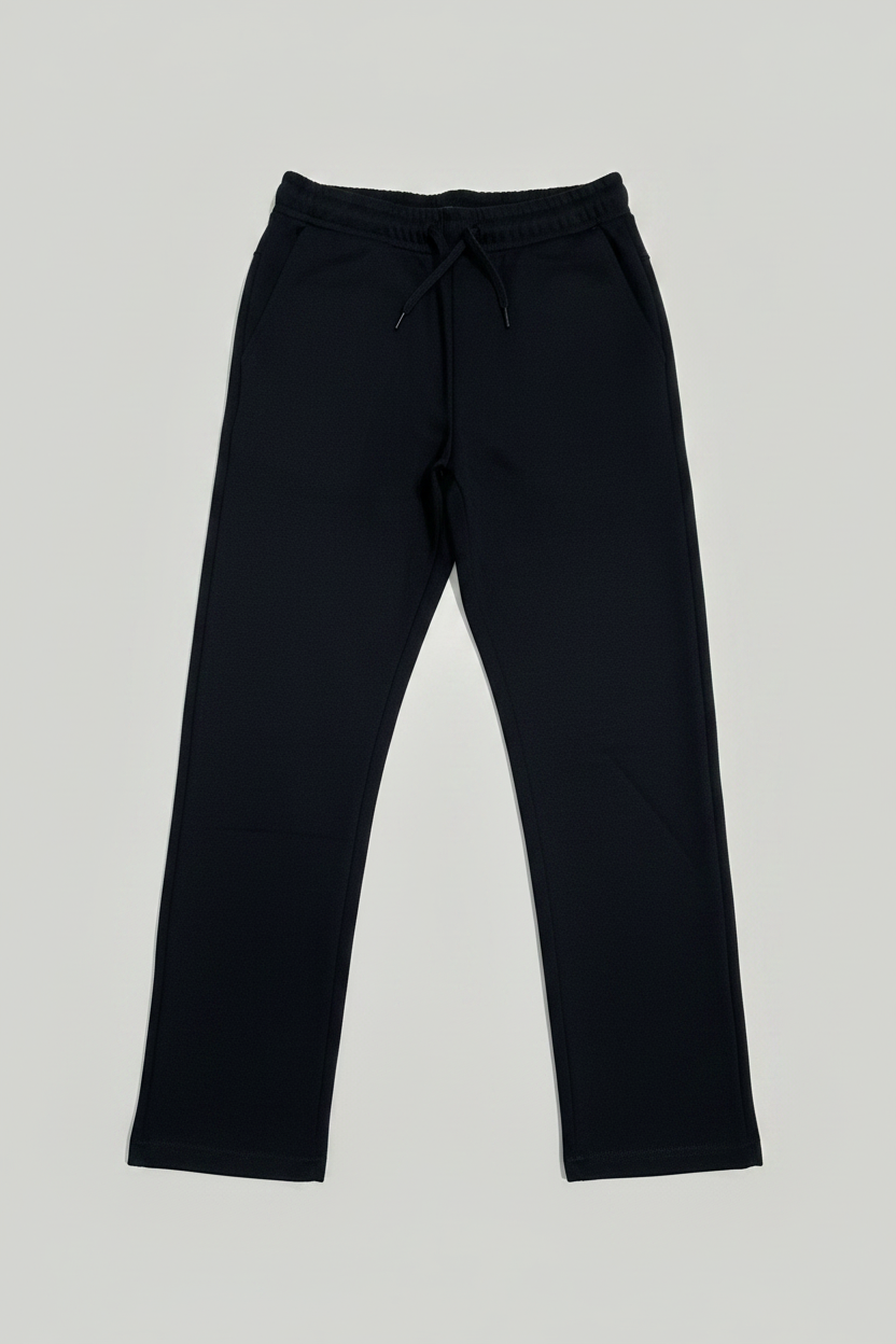 Naminal Basic Casual Pants (Wide Leg) - Navy
