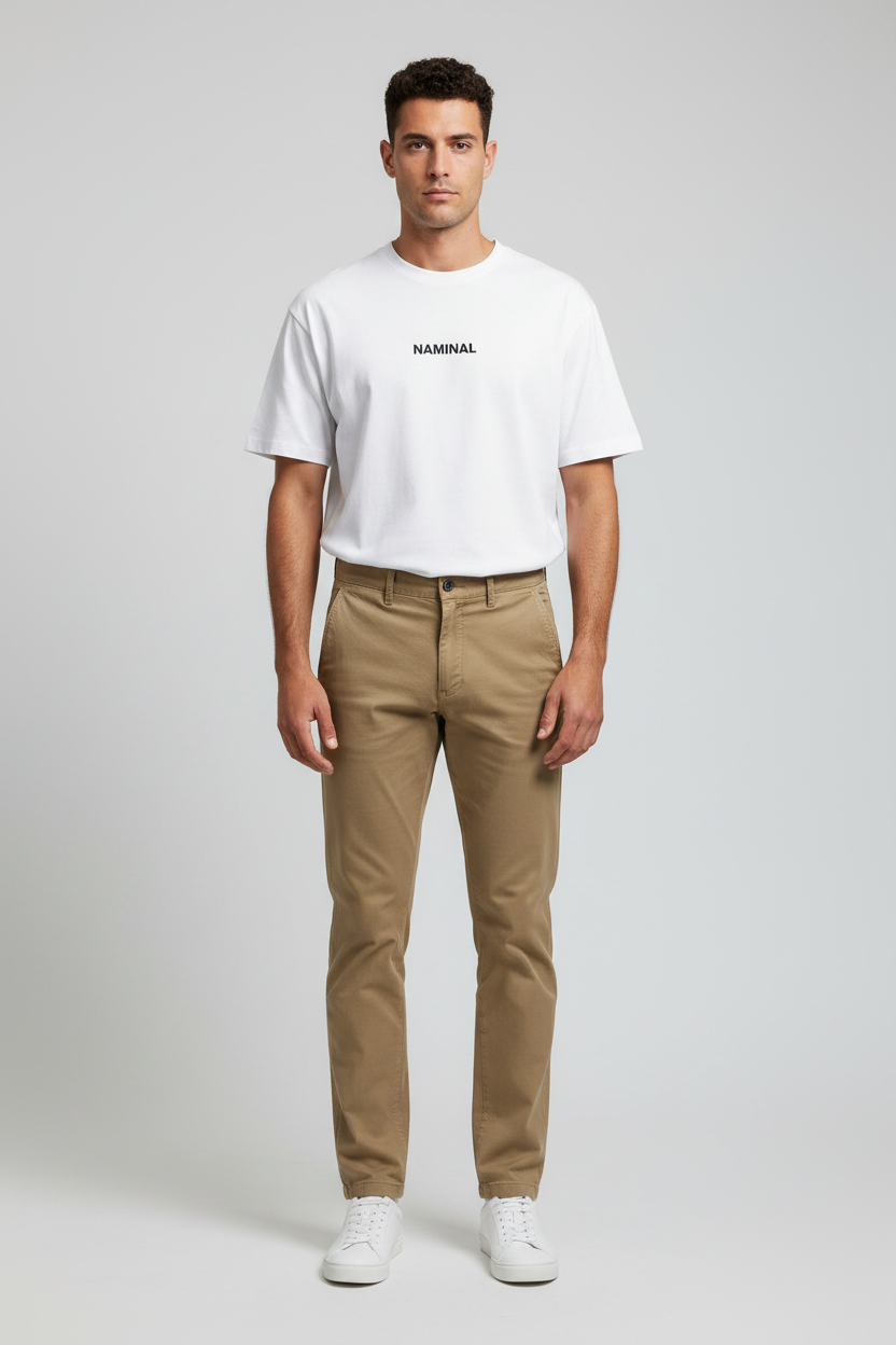 Naminal Basic Casual Pants (Regular) - Coffee